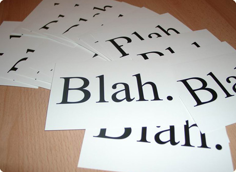 blah blah blah